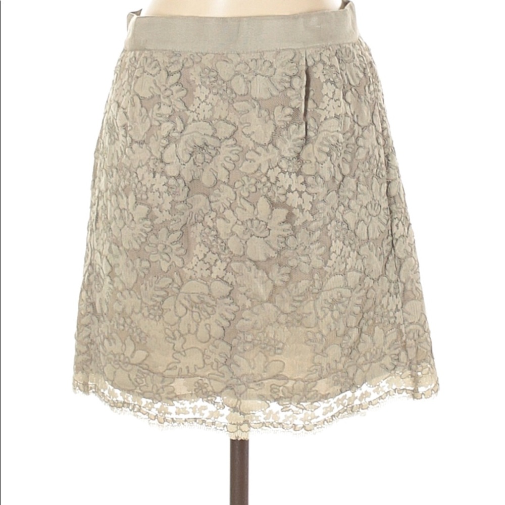 NEW - J Crew Tan Floral Skirt